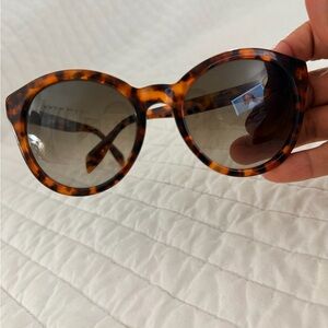 Alexander McQueen Tortoise Shell leopard print sunglasses
